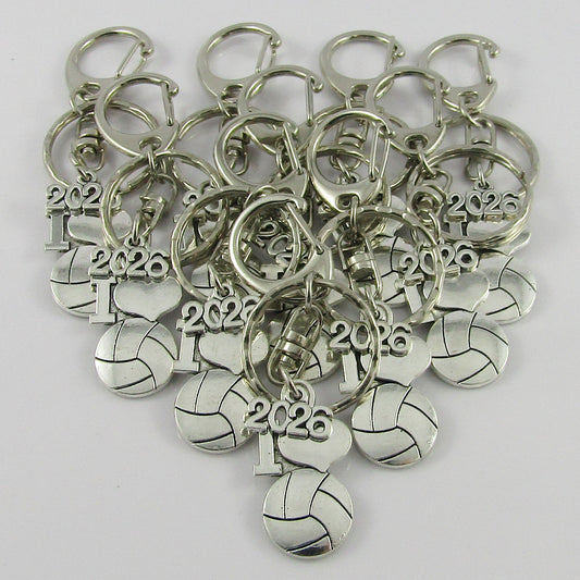 SPECIAL 2026 I Love Netball Charm Keychain Bag Tag Team Set of 16 End Of Season