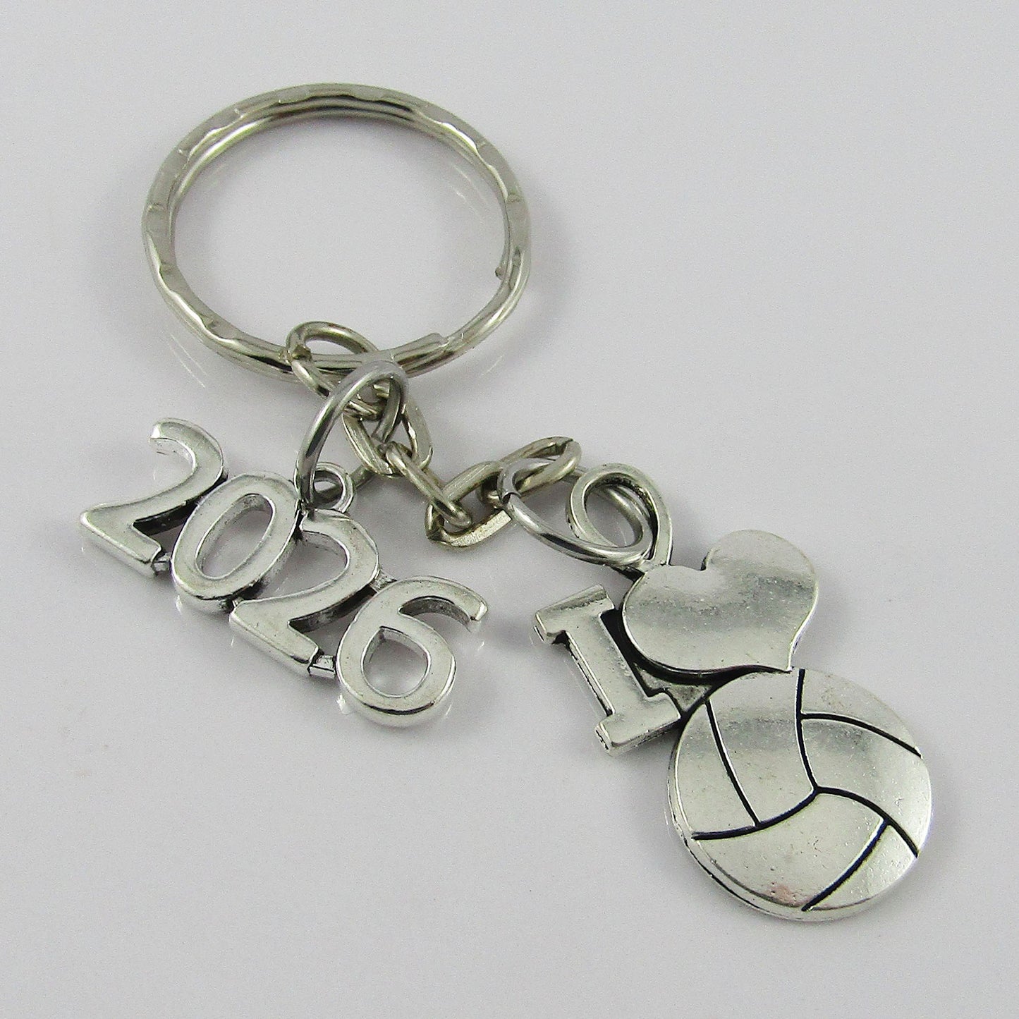 I Love Netball 2026 Charm Keychain Keyring Bag Tag Team Set End Season Gift