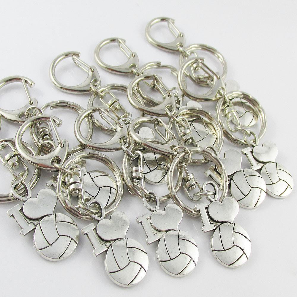 SPECIAL I Love Netball Charm Keychain Bag Tag Team Set of 12 End Of Season Gift