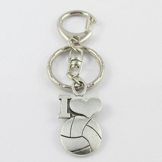 I Love Netball Charm Keychain Bag Tag Team Set of 10 End Of Season Gift