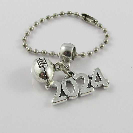 2024 3D Football Charm Bag Tag Zipper Pull Team Set of 20 End Of Season Gift