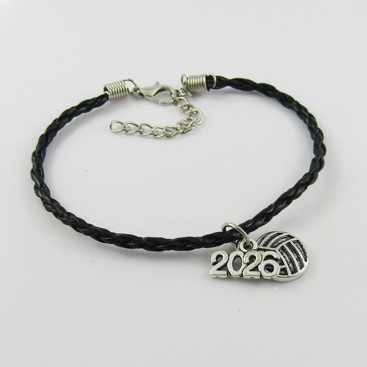 10 Player Set Netball 2026 Charm Bracelet Braided Cord Team Gifts Pick Colour