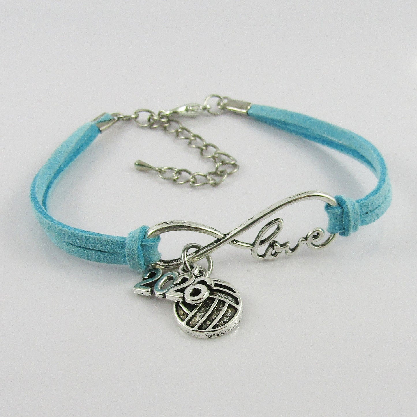 Infinity Love 2026 NETBALL Charm Bracelet Sport Player Coach Gift Pick Colour