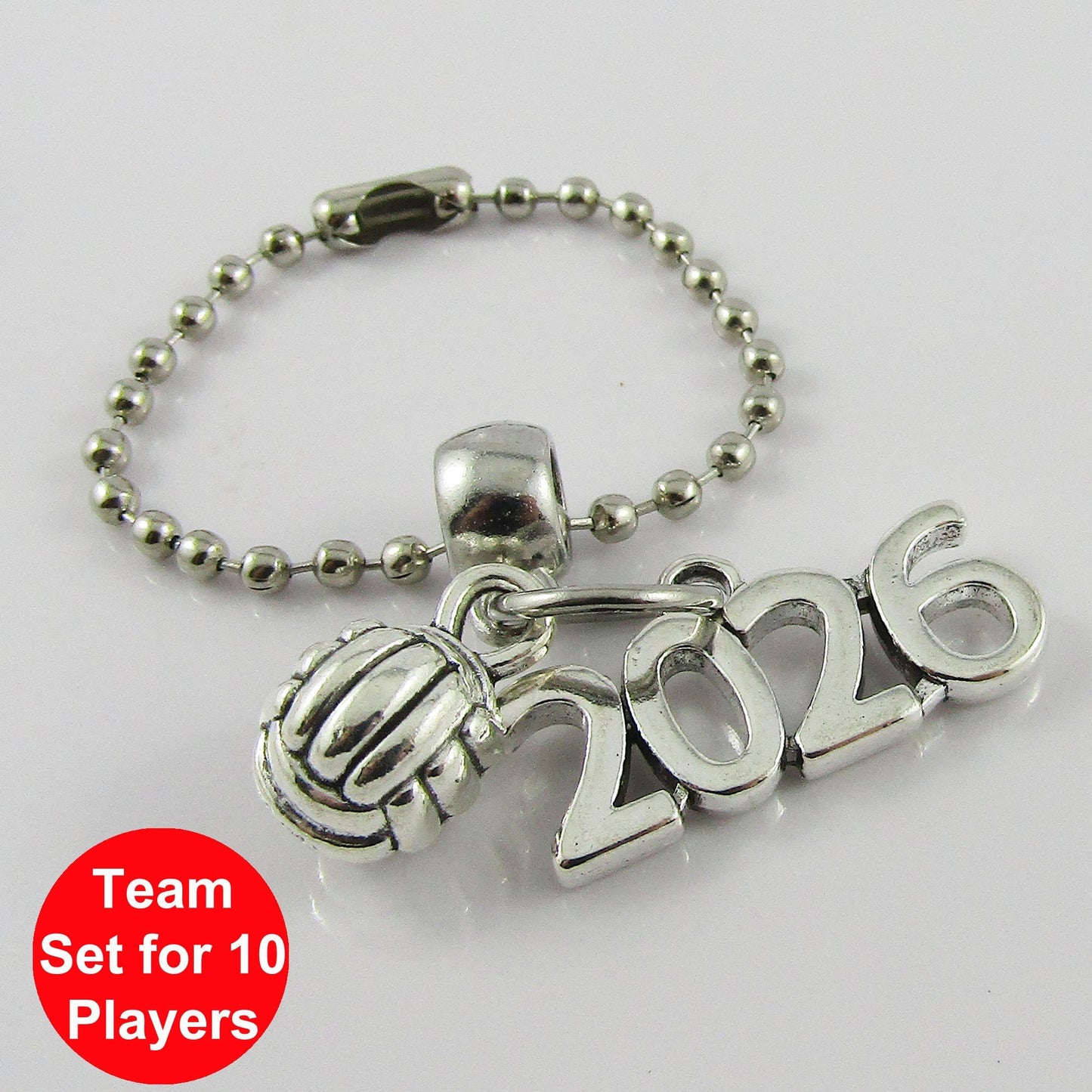 2026 3D Netball Charm Bag Tag Zipper Pull Team Set of 10 End Of Season Gift