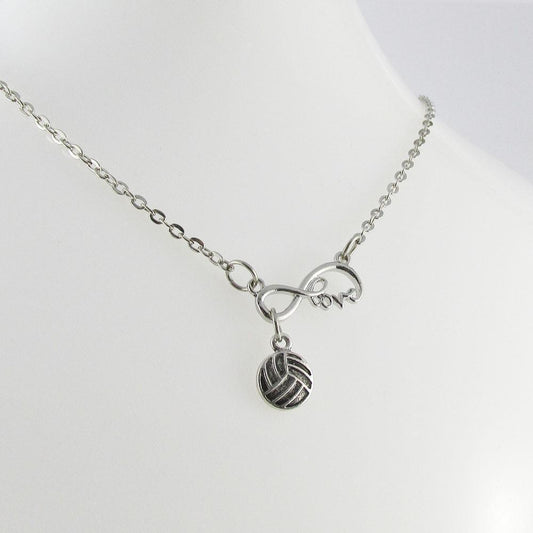 Infinity Love Netball Charm Necklace 50cm Coach Sports Team End Of Season Gift
