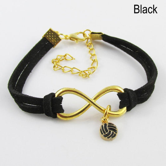 GP Infinity Forever Enamel Netball Charm Bracelet Team Coach Gift 9 Colours
