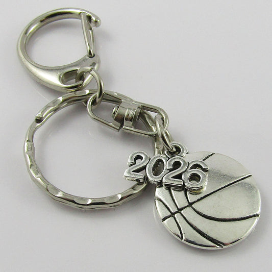 Team Set of 14 BASKETBALL 2026 Charm Keychain Coach Sports End Of Season Gift