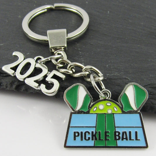 2025 Pickleball Charm Keychain 87mm Coach Sports End Of Season Gift