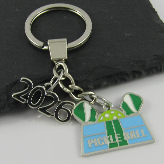 2026 Pickleball Charm Keychain 87mm Coach Sports End Of Season Gift