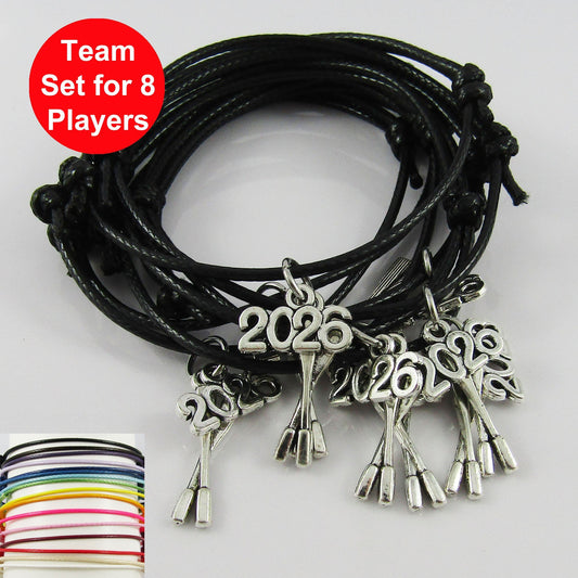 8 Rower Set One Size Fits All 2026 ROWING Charm Bracelet Sports Team Gift