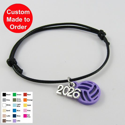 2026 One Size Fits All NETBALL Bracelet with choice of Netball colour
