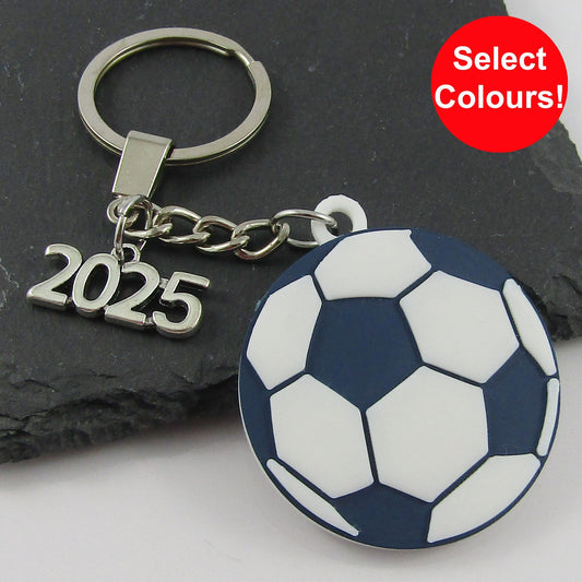2025 Soccer Ball Charm Keychain 115mm Sports End Of Season Gift Select Colour