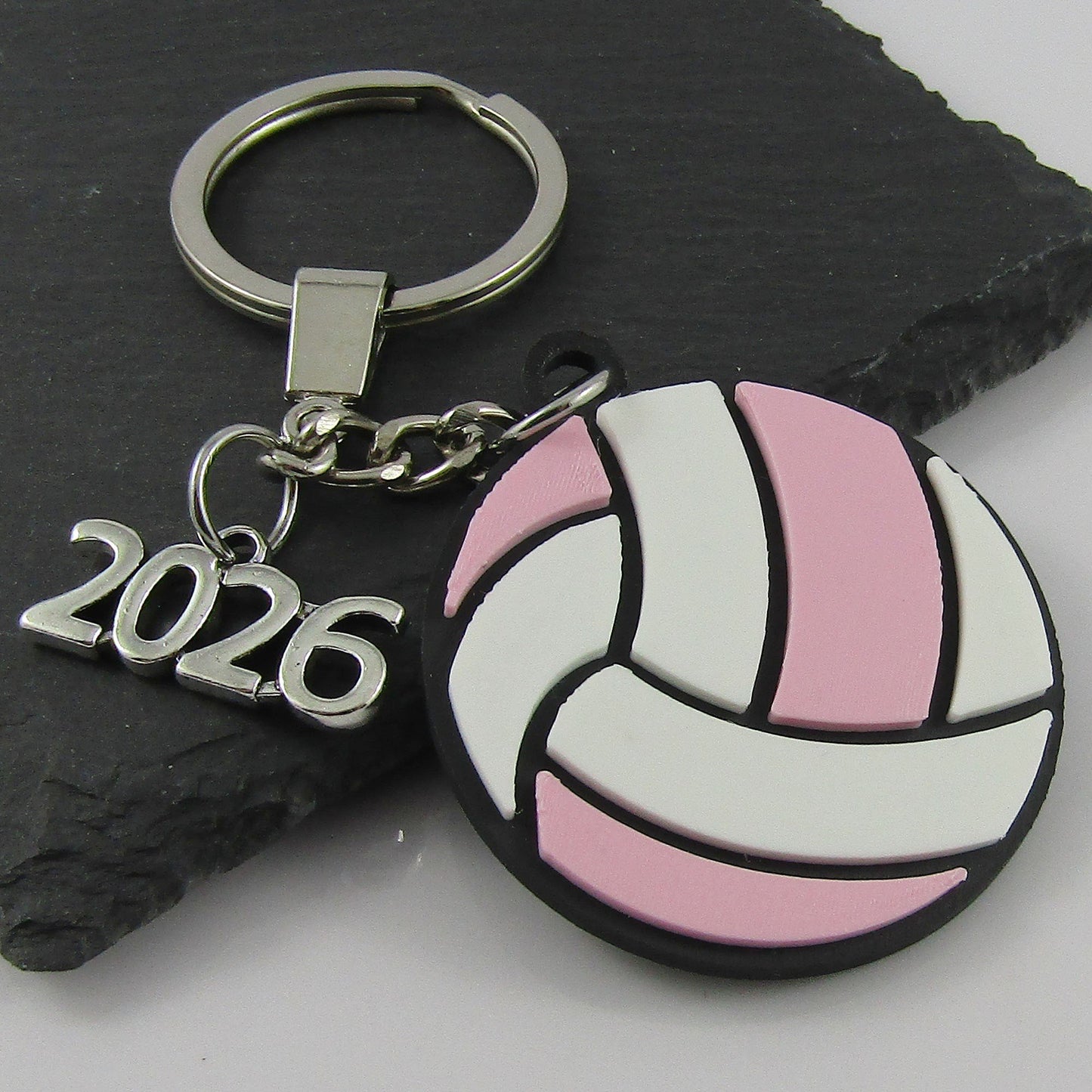 2026 Netball Charm Keychain 115mm Coach Sports End Of Season Gift Select Colours
