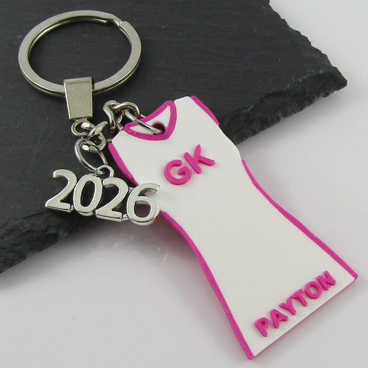 Personalised 2026 Netball Jersey Dress select Colours Name and Position