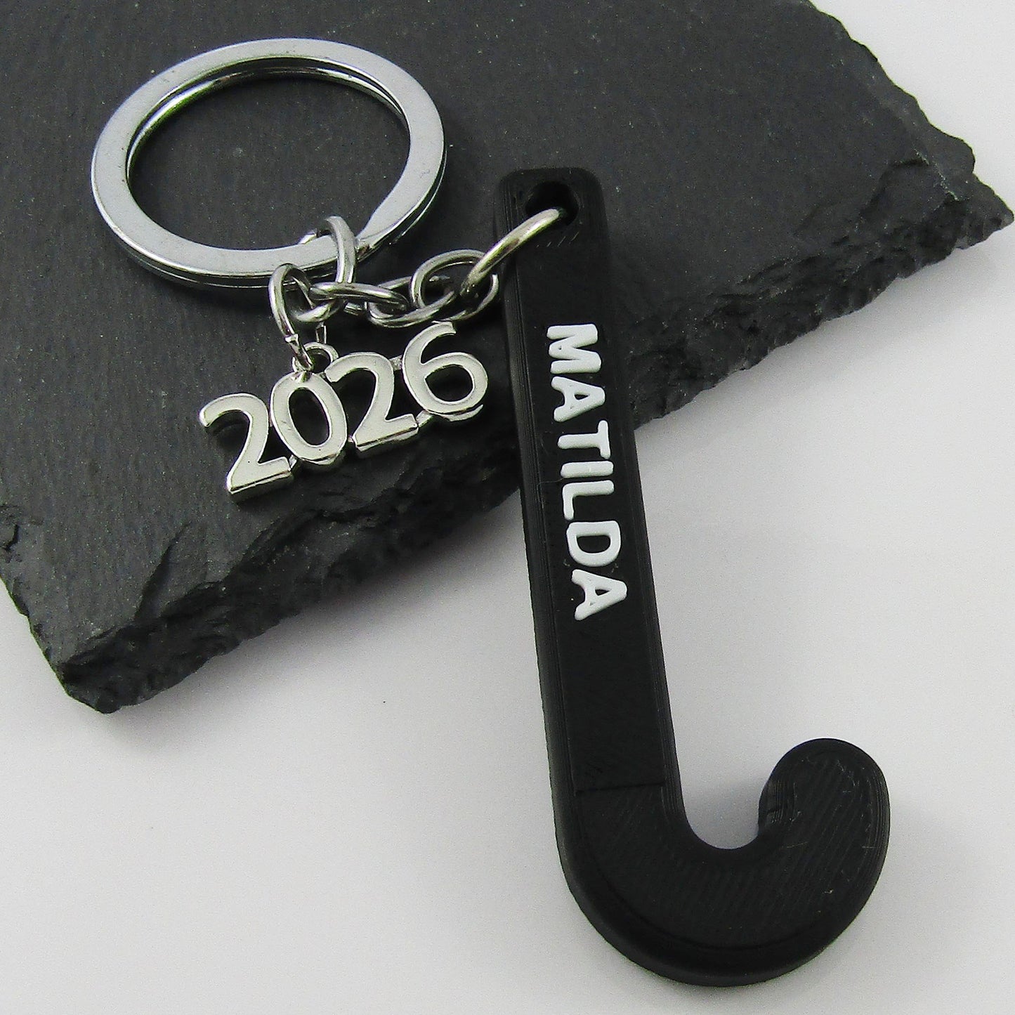 Personalised 2026 Hockey Sports Keychain select Colours and Name