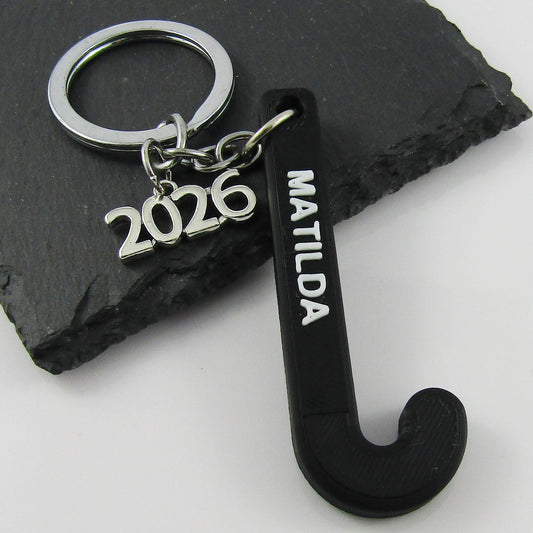 Personalised 2026 Hockey Sports Keychain select Colours and Name