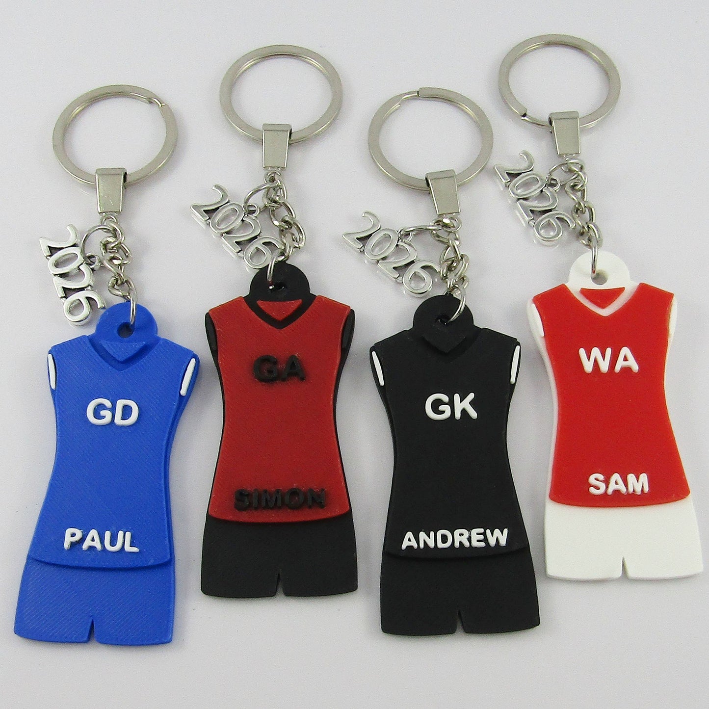 Personalised 2026 Mens Netball Jersey Short pick Colour Name Position