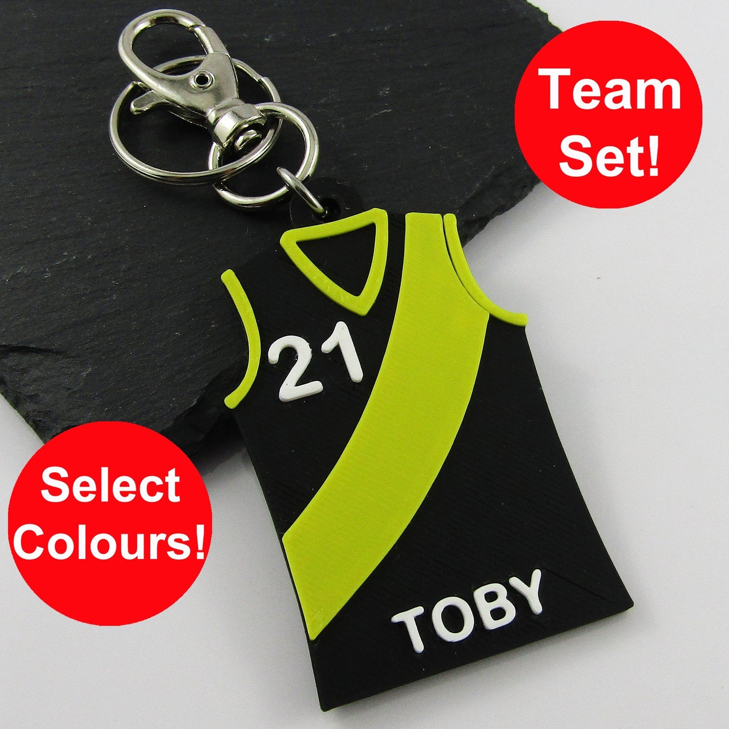 Personalised Football Jersey Jumper Sash Shirt in your choice of colour Team Set