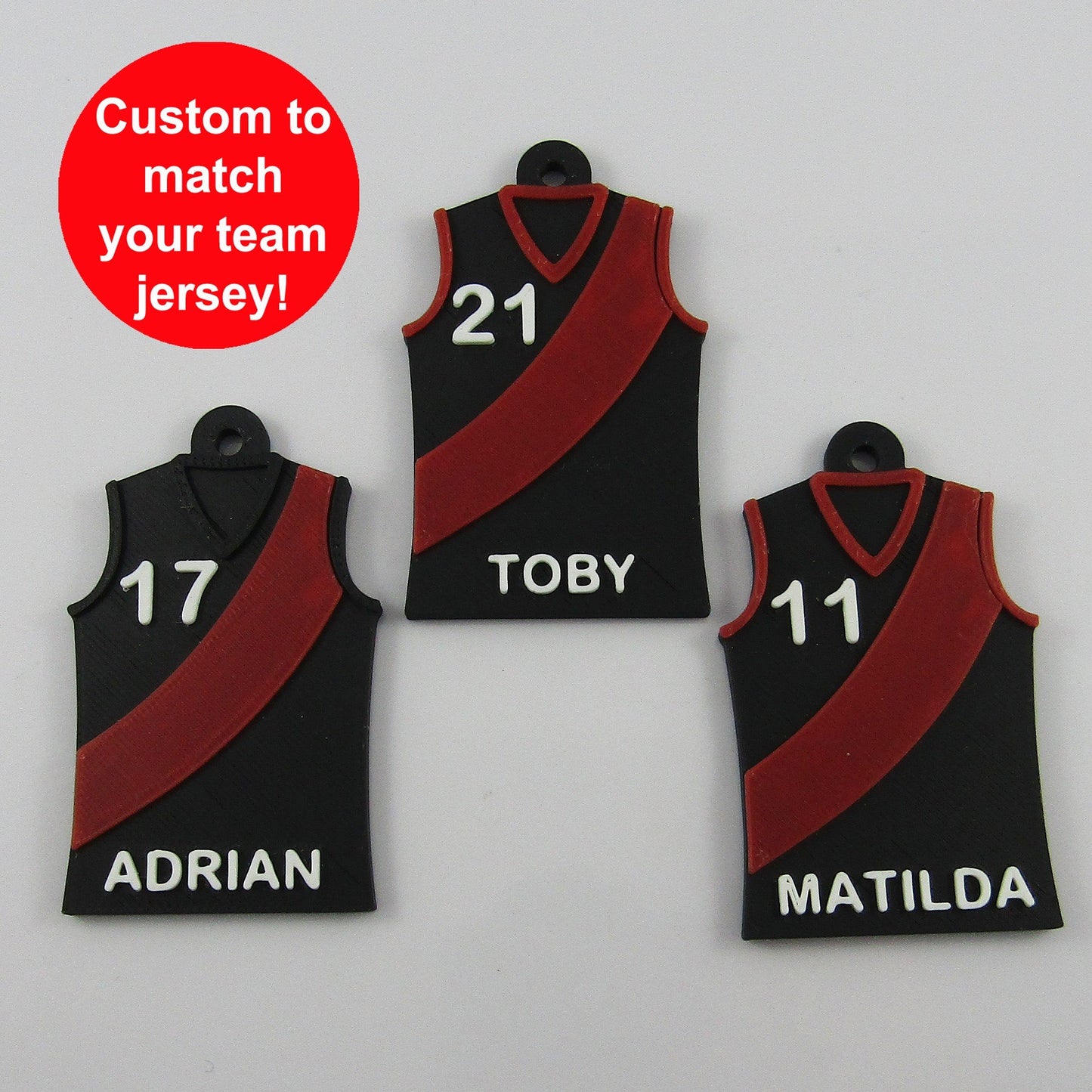 Personalised Football Jersey Jumper Sash Shirt in your choice of colour Team Set