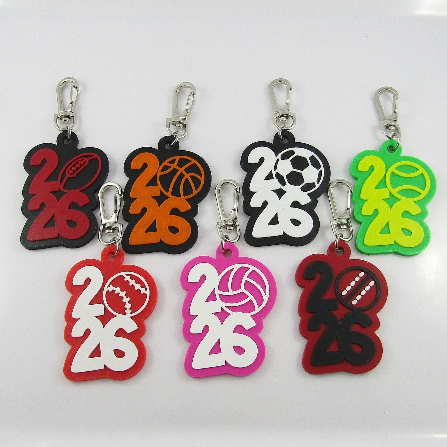 2026 Sport Bag Tag Keychain Select Sport and Colours