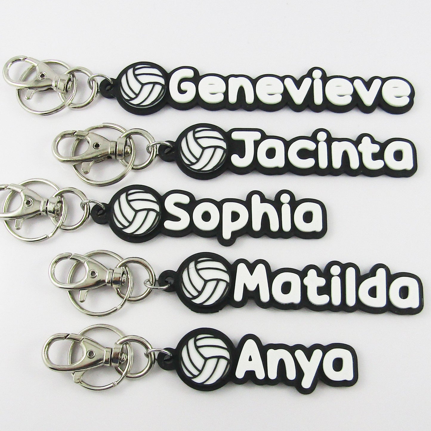 Personalised Netball Name Keychain