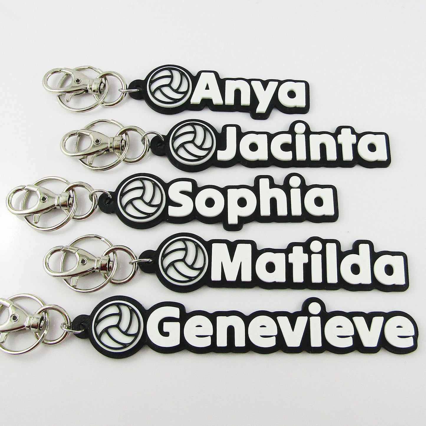 Personalised Netball Name Keychain
