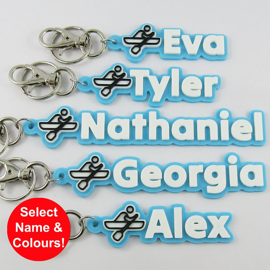 Personalised Rowing Name Keychain