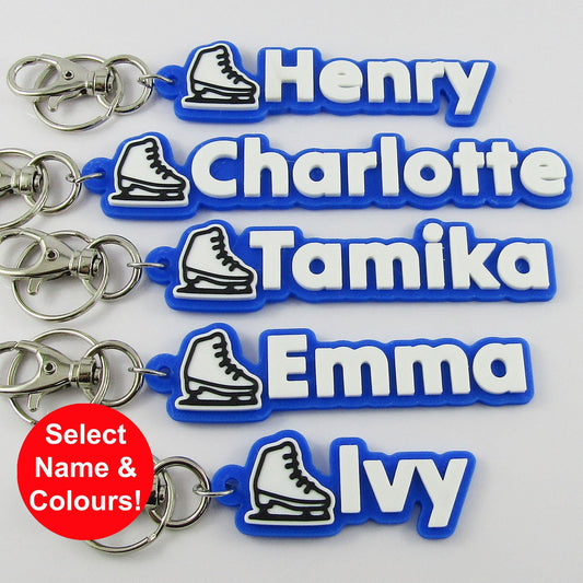 Personalised Ice Skating Name Keychain