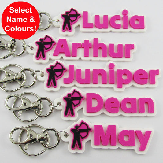 Personalised Archery Name Keychain