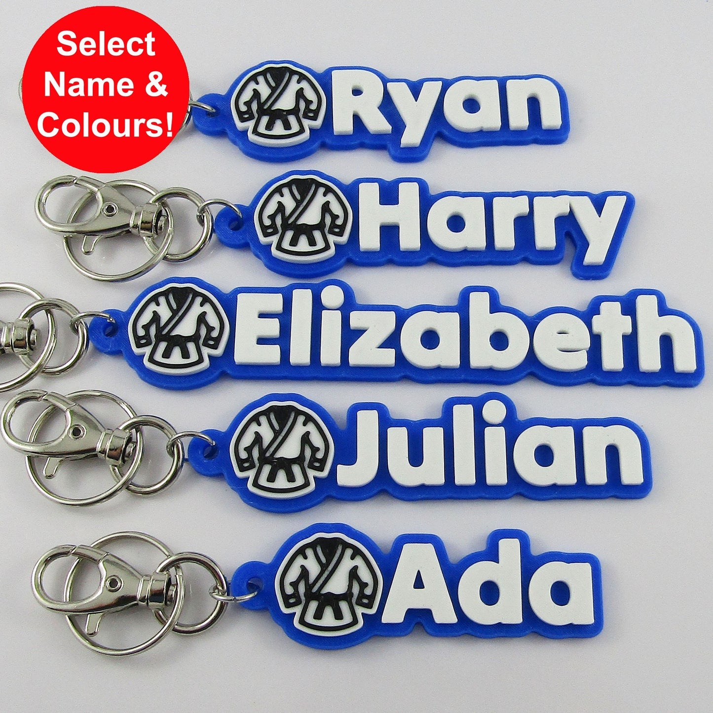 Personalised Karate Name Keychain