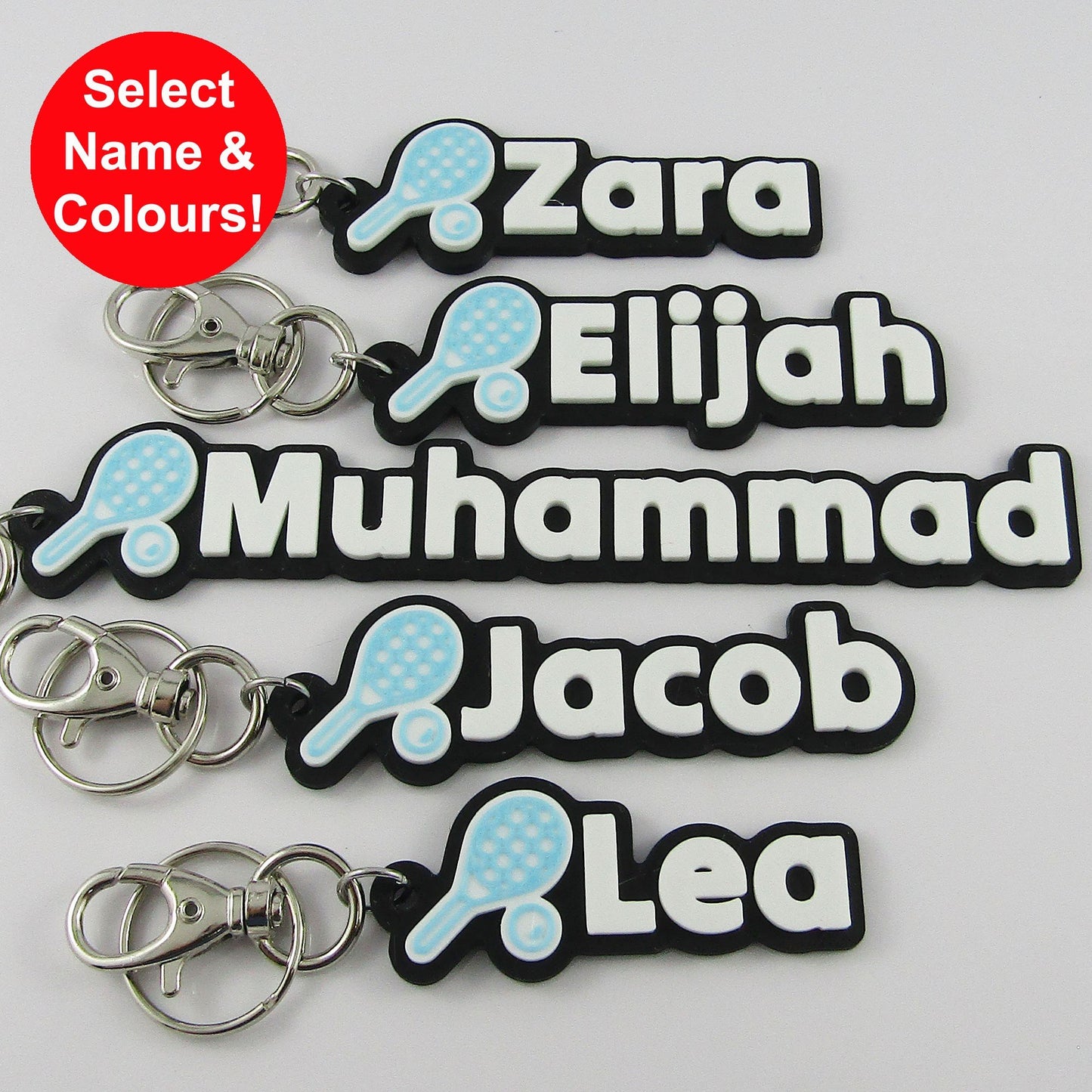 Personalised Squash Name Keychain
