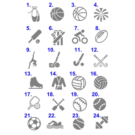 Sports Club Keychain Custom Colours Team or Club Set discount