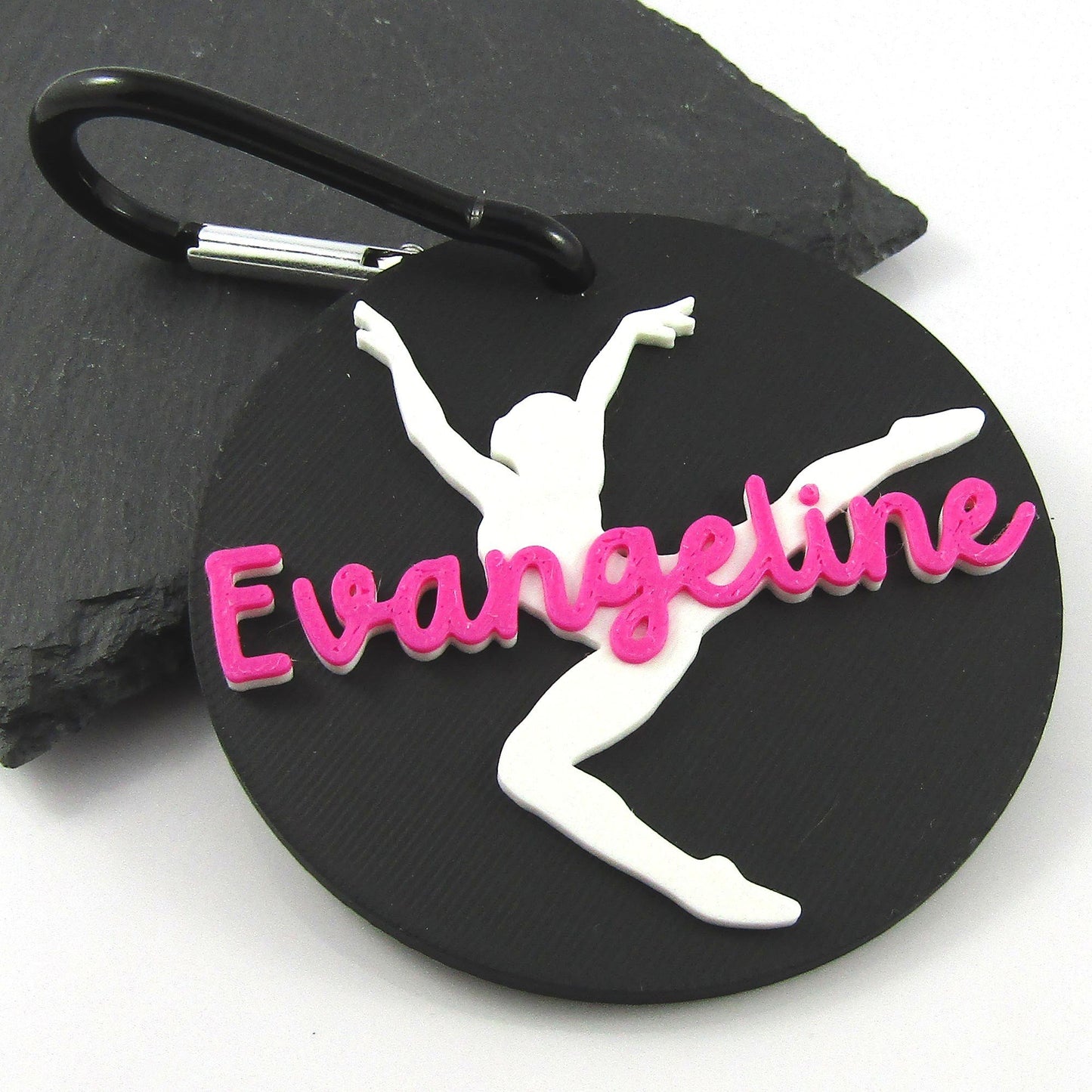 Dance Personalised Name Bag Tag select colours
