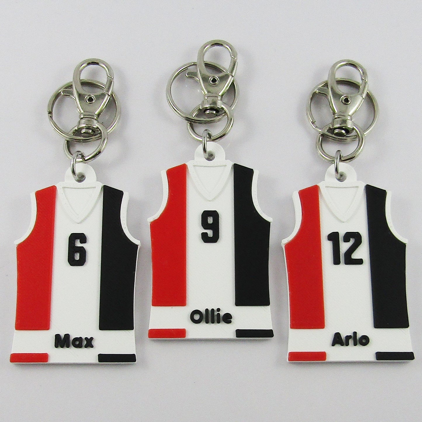 Football Jersey Jumper Saints AFL Shirt keychain choice of colours Team Set