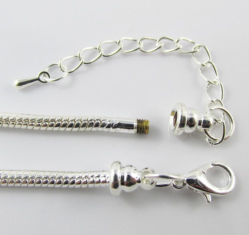 I Love Netball Charm Bracelet Snake Chain Available in 16, 18 or 20cm