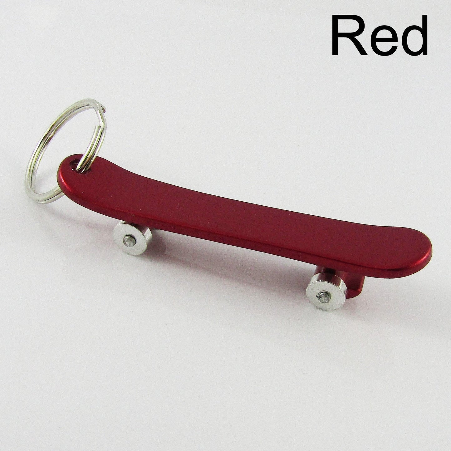 Skaterboy 3D Skateboard Charm Bag Tag Keyring 75mm Aluminium Select Colour
