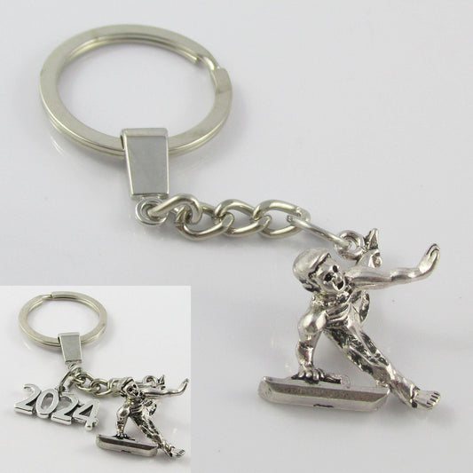 Pommel Horse Gymnast Charm Keychain Optional 2024 Tag 94mm Coach Sports Gift