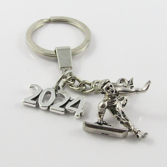 Pommel Horse Gymnast Charm Keychain Optional 2024 Tag 94mm Coach Sports Gift